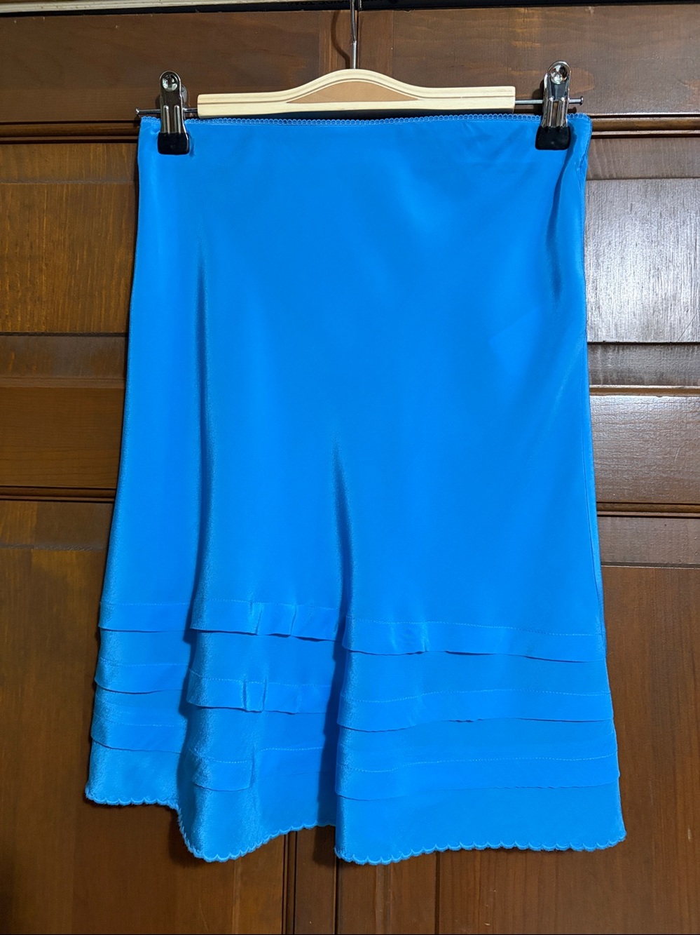 J Crew Ruffle Trim Slip Skirt in Crepe de Chine size XXS